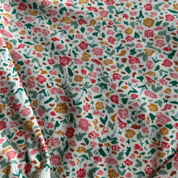 2 piece set /lot of 2 Hanna Anderson outfit LS shirt and shorts size 120 ~ 6/7 - Picture 9 of 10